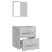 Thumbnail for Badschrank mit Spiegel Betongrau 41x38,5x48 cm