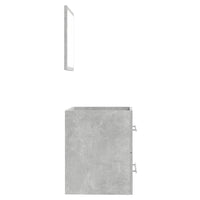 Thumbnail for Badschrank mit Spiegel Betongrau 41x38,5x48 cm