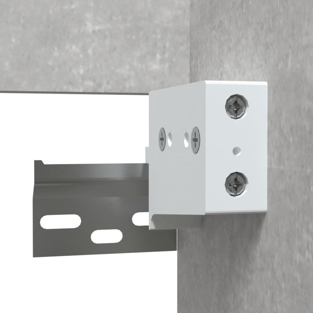 Badschrank mit Spiegel Betongrau 41x38,5x48 cm