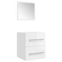 Thumbnail for Badschrank mit Spiegel Hochglanz-Weiß 41x38,5x48 cm