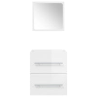 Thumbnail for Badschrank mit Spiegel Hochglanz-Weiß 41x38,5x48 cm