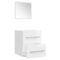 Thumbnail for Badschrank mit Spiegel Hochglanz-Weiß 41x38,5x48 cm