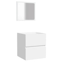 Thumbnail for Badschrank mit Spiegel Weiß Holzwerkstoff