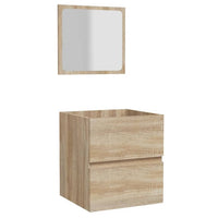 Thumbnail for Badschrank mit Spiegel Sonoma-Eiche Holzwerkstoff