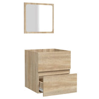 Thumbnail for Badschrank mit Spiegel Sonoma-Eiche Holzwerkstoff