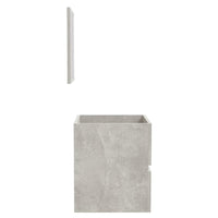 Thumbnail for Badschrank mit Spiegel Betongrau Holzwerkstoff