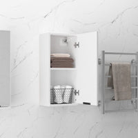 Thumbnail for Wand-Badschrank Weiß 32x20x67 cm