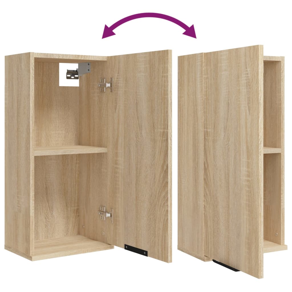 Wand-Badschrank Sonoma-Eiche 32x20x67 cm