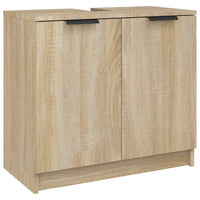 Thumbnail for Badezimmerschrank Sonoma-Eiche 64,5x33,5x59 cm Holzwerkstoff