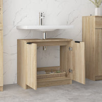 Thumbnail for Badezimmerschrank Sonoma-Eiche 64,5x33,5x59 cm Holzwerkstoff