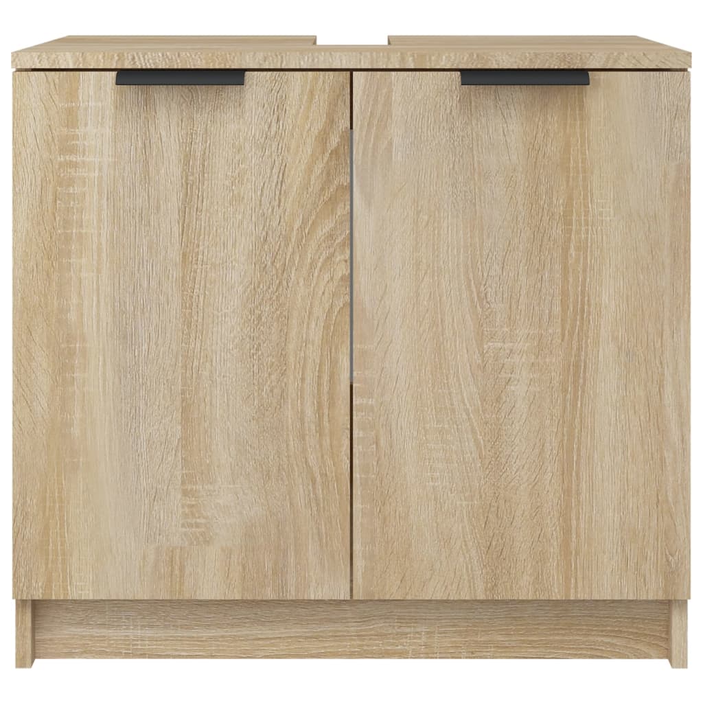 Badezimmerschrank Sonoma-Eiche 64,5x33,5x59 cm Holzwerkstoff