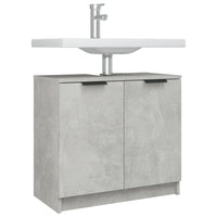 Thumbnail for Badezimmerschrank Betongrau 64,5x33,5x59 cm Holzwerkstoff
