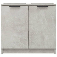 Thumbnail for Badezimmerschrank Betongrau 64,5x33,5x59 cm Holzwerkstoff