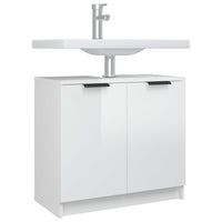 Thumbnail for Badschrank Hochglanz-Weiß 64,5x33,5x59 cm Holzwerkstoff