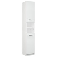 Thumbnail for Badschrank Weiß 32x34x188,5 cm Holzwerkstoff