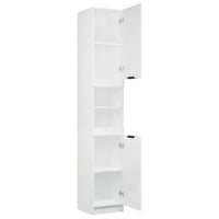Thumbnail for Badschrank Weiß 32x34x188,5 cm Holzwerkstoff