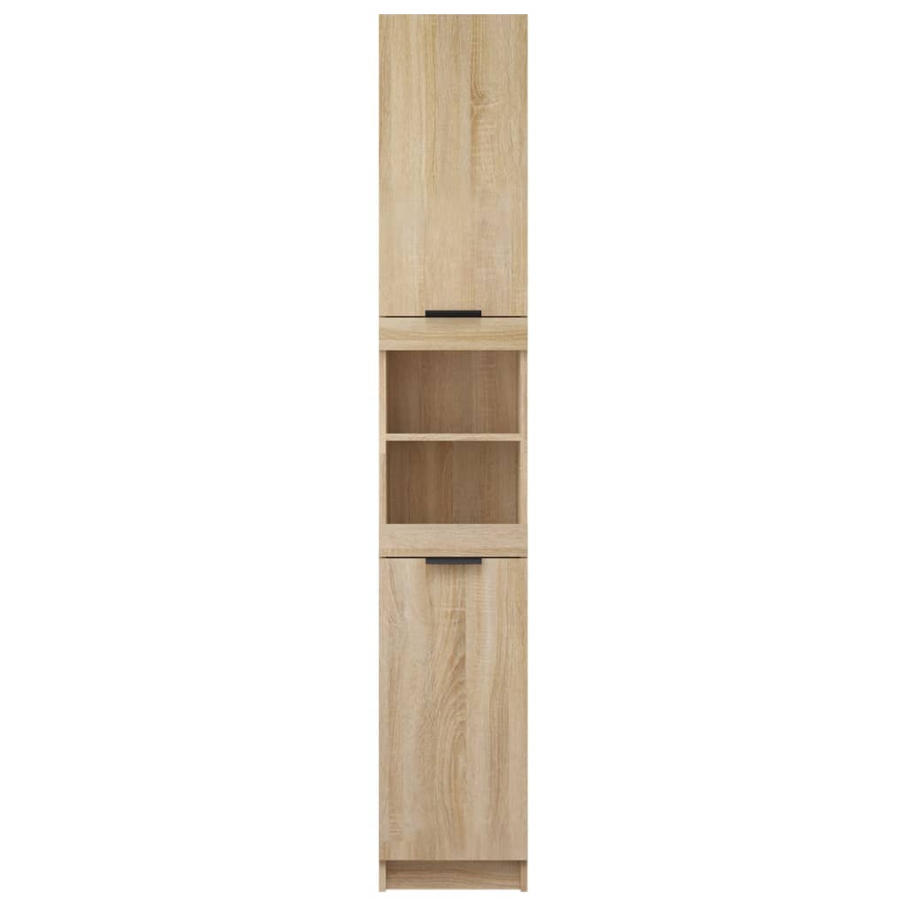 Badschrank Sonoma-Eiche 32x34x188,5 cm Holzwerkstoff