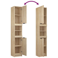 Thumbnail for Badschrank Sonoma-Eiche 32x34x188,5 cm Holzwerkstoff