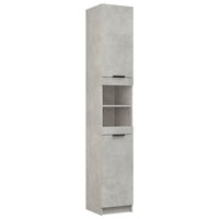 Thumbnail for Badschrank Betongrau 32x34x188,5 cm Holzwerkstoff