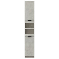 Thumbnail for Badschrank Betongrau 32x34x188,5 cm Holzwerkstoff