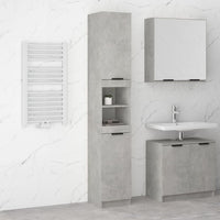 Thumbnail for Badschrank Betongrau 32x34x188,5 cm Holzwerkstoff
