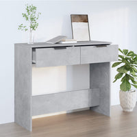 Thumbnail for Konsolentisch Betongrau 90x36x75 cm Holzwerkstoff