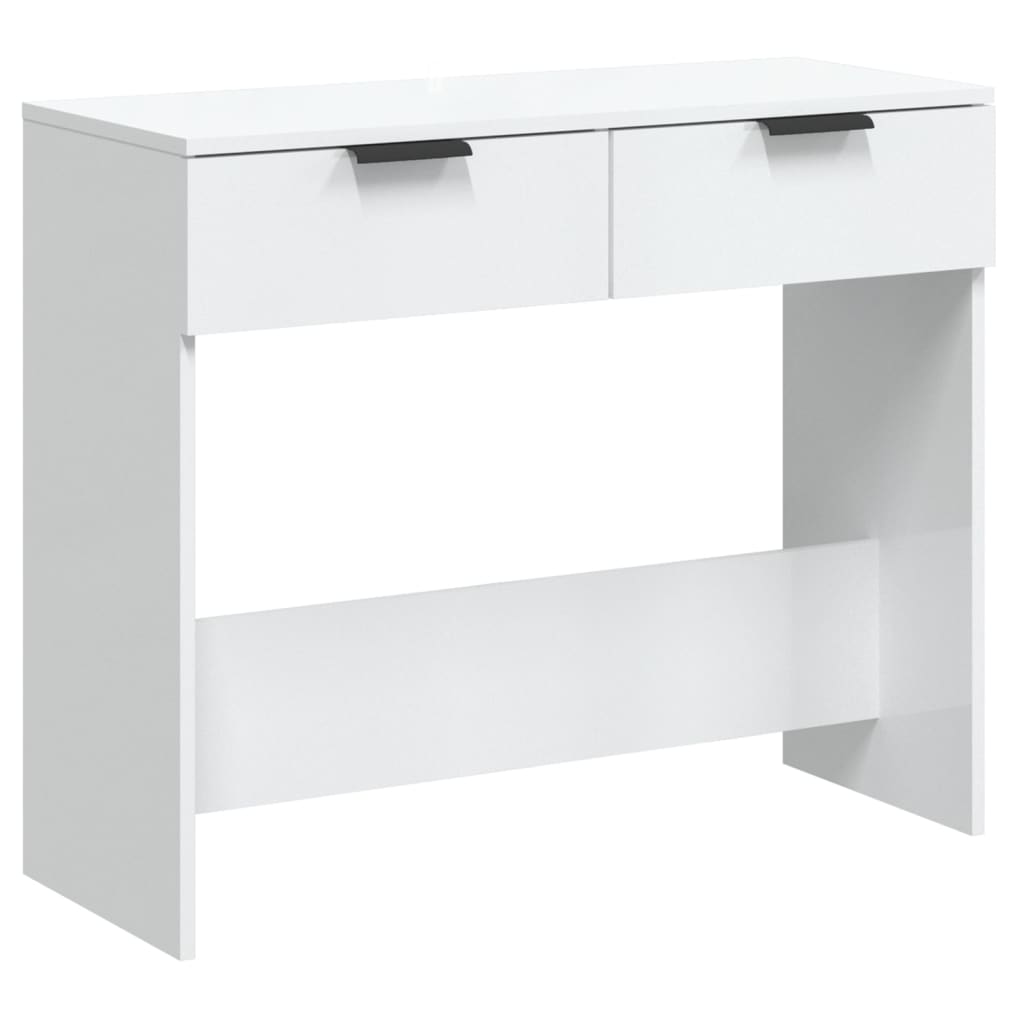 Konsolentisch Hochglanz-Weiß 90x36x75 cm Holzwerkstoff
