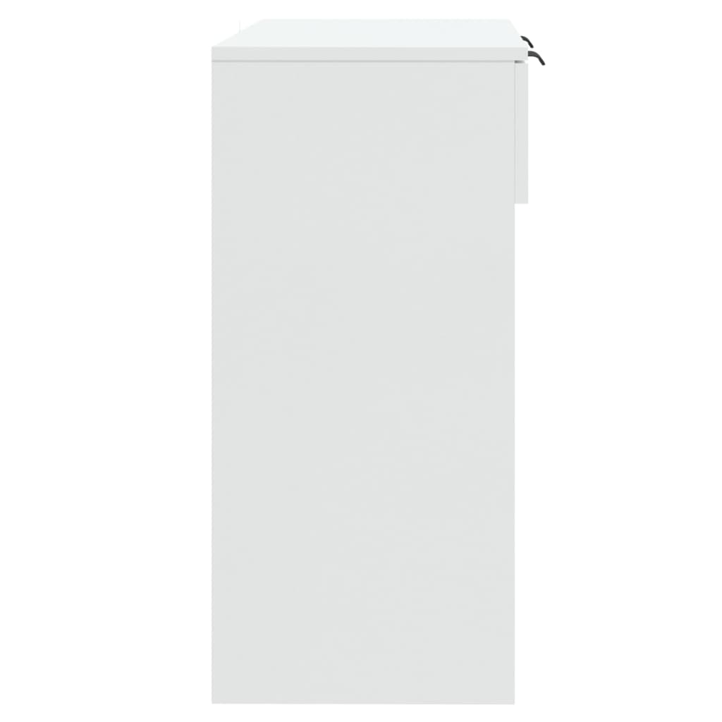 Konsolentisch Hochglanz-Weiß 90x36x75 cm Holzwerkstoff