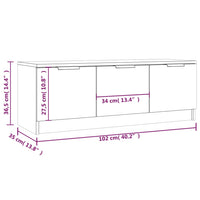 Thumbnail for TV-Schrank Schwarz 102x35x36,5 cm Holzwerkstoff
