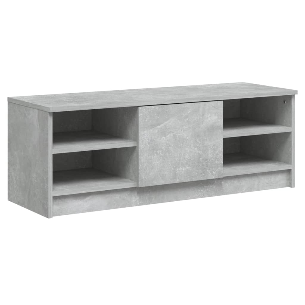 TV-Schrank Betongrau 102x35x36,5 cm Holzwerkstoff