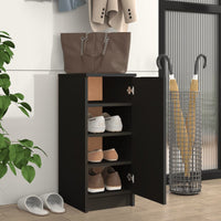Thumbnail for Schuhschrank Schwarz 30x35x70 cm Holzwerkstoff