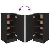 Thumbnail for Schuhschrank Schwarz 30x35x70 cm Holzwerkstoff