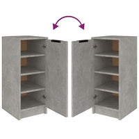Thumbnail for Schuhregal Betongrau 30x35x70 cm Holzwerkstoff