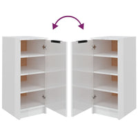Thumbnail for Schuhschrank Hochglanz-Weiß 30x35x70 cm Holzwerkstoff