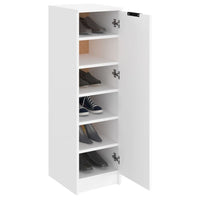 Thumbnail for Schuhschrank Weiß 30x35x100 cm Holzwerkstoff