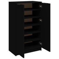 Thumbnail for Schuhschrank Schwarz 59x35x100 cm Holzwerkstoff