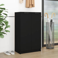 Thumbnail for Schuhschrank Schwarz 59x35x100 cm Holzwerkstoff