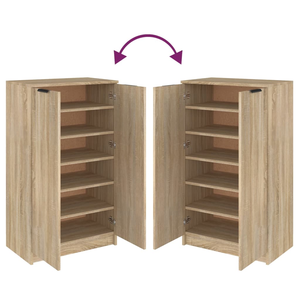 Schuhschrank Sonoma-Eiche 59x35x100 cm Holzwerkstoff