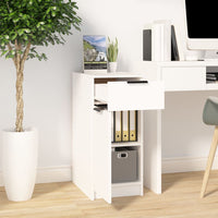 Thumbnail for Schreibtischschrank Weiß 33,5x50x75 cm Holzwerkstoff