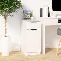 Thumbnail for Schreibtischschrank Weiß 33,5x50x75 cm Holzwerkstoff