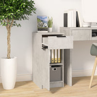 Thumbnail for Schreibtischschrank Betongrau 33,5x50x75 cm Holzwerkstoff
