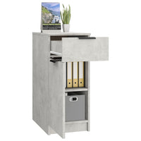 Thumbnail for Schreibtischschrank Betongrau 33,5x50x75 cm Holzwerkstoff
