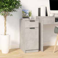 Thumbnail for Schreibtischschrank Betongrau 33,5x50x75 cm Holzwerkstoff