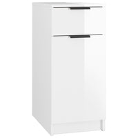 Thumbnail for Schreibtischschrank Hochglanz-Weiß 33,5x50x75 cm Holzwerkstoff