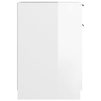 Thumbnail for Schreibtischschrank Hochglanz-Weiß 33,5x50x75 cm Holzwerkstoff