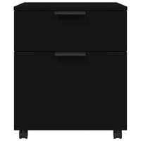 Thumbnail for Mobiler Aktenschrank mit Rollen Schwarz 45x38x54 cm