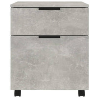 Thumbnail for Mobiler Aktenschrank mit Rollen Betongrau 45x38x54 cm