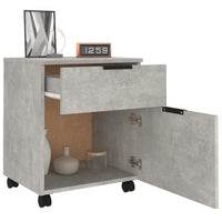 Thumbnail for Mobiler Aktenschrank mit Rollen Betongrau 45x38x54 cm