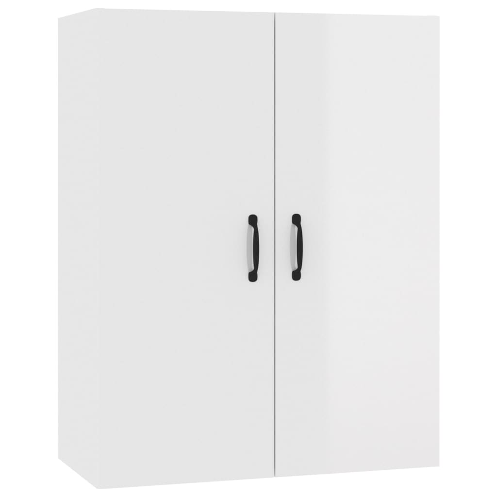 Hängeschrank Hochglanz-Weiß 69,5x34x90 cm Holzwerkstoff