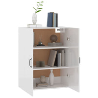 Thumbnail for Hängeschrank Hochglanz-Weiß 69,5x34x90 cm Holzwerkstoff